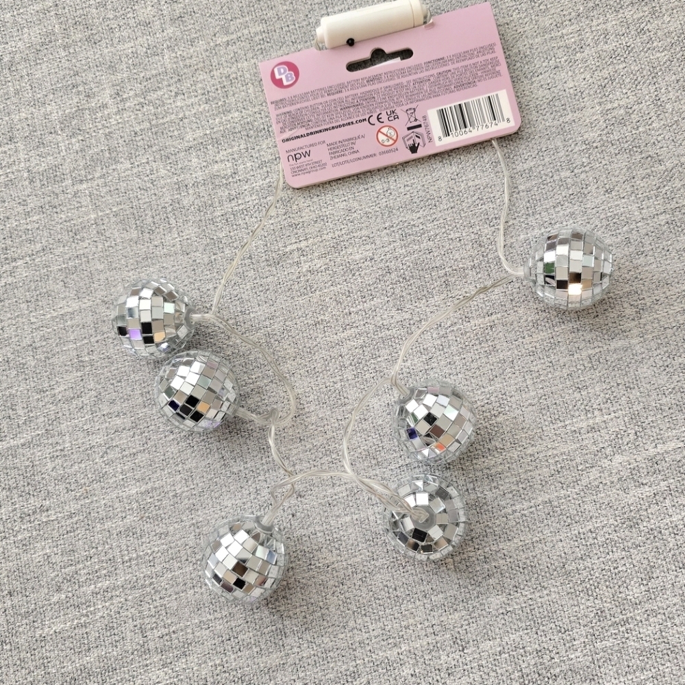 ⛔️SOLD⛔️ Disco Ball String Lights - Picture 2 of 2
